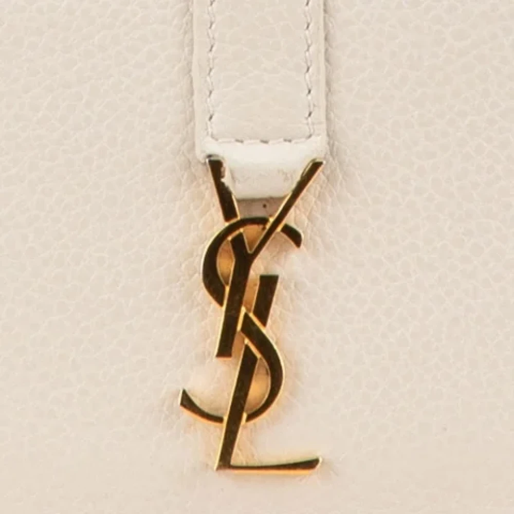 Saint Laurent Vintage Pre-owned Leather wallets White Dames