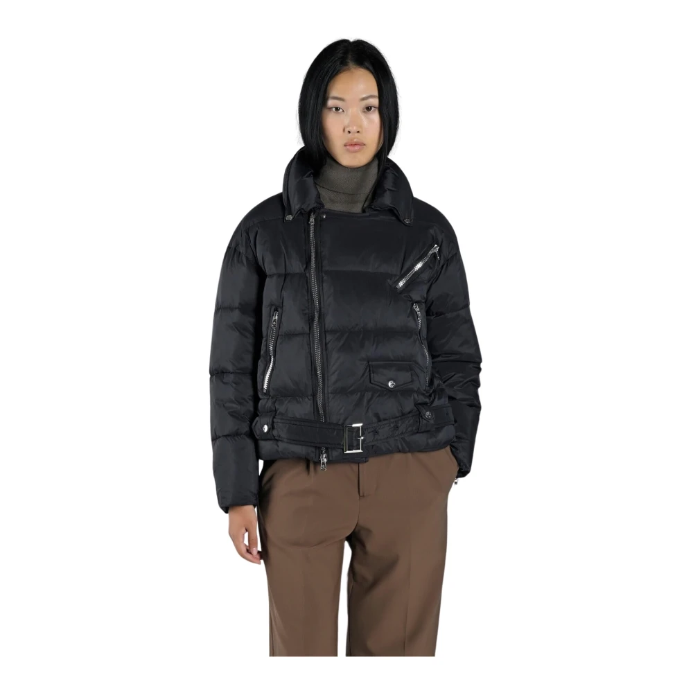 Canadian Classics Glanzende Donsjas met Unieke Details Black Dames