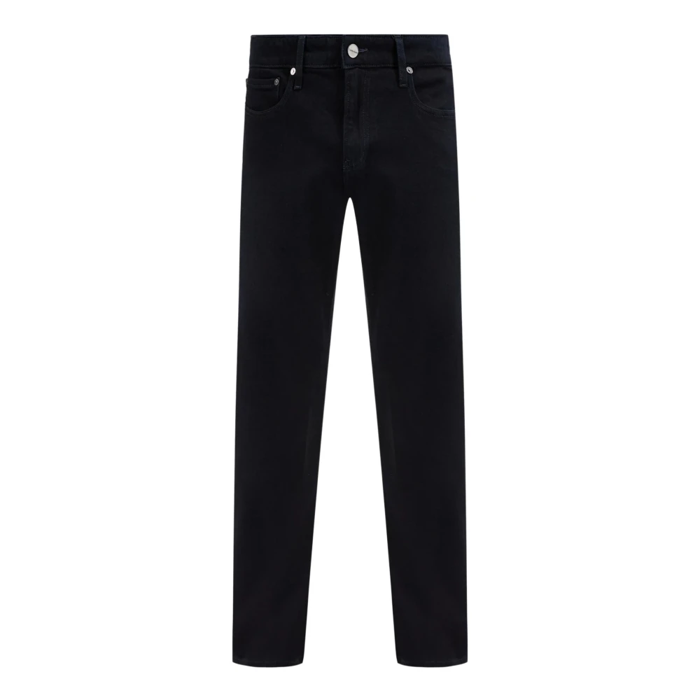Calvin Klein Men's Blue Jeans With Logo Patch