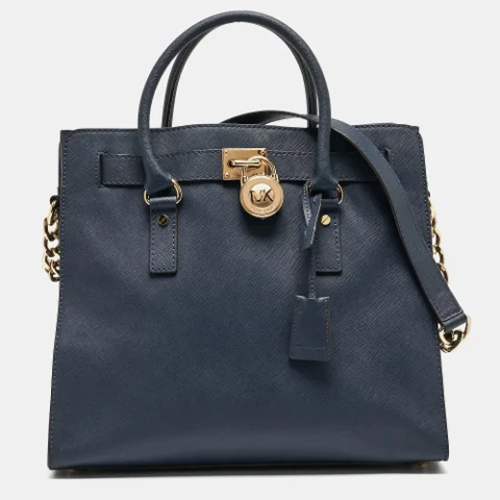 Michael Kors Pre-owned Leather totes Blue Dames