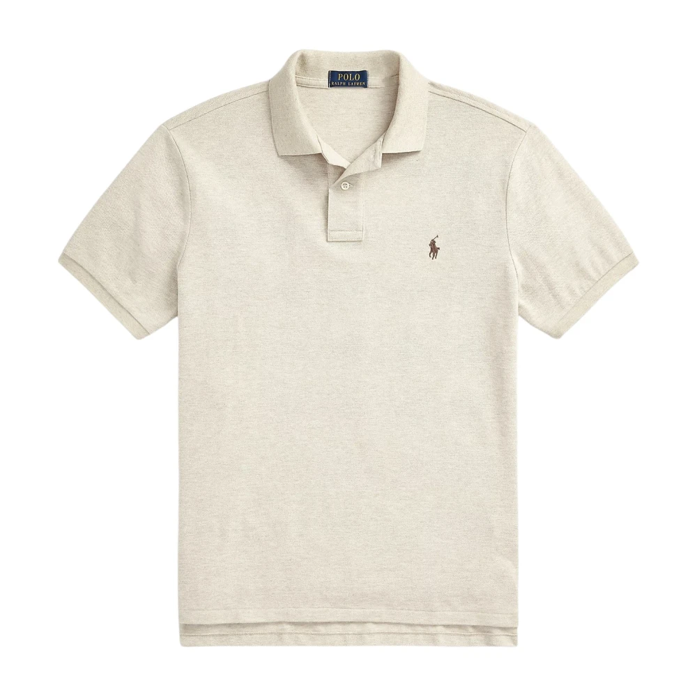 Polo Ralph Lauren Men's Beige Classic Mesh Polo Shirt - Polo Shirts - S - Tops