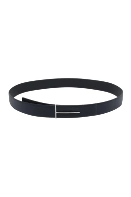 Grain Leather Slim T Reversible Belt