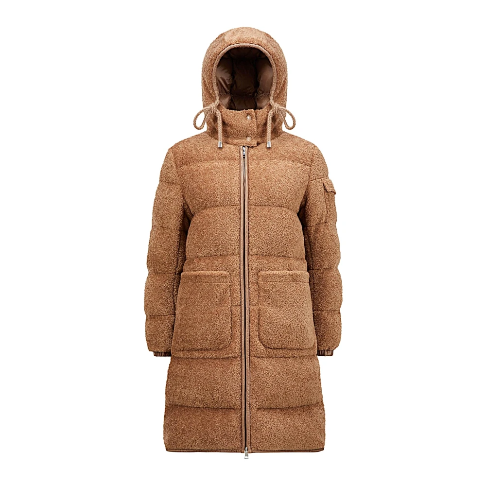 Moncler - Coats > Parkas - Brown - Moncler - Modalova