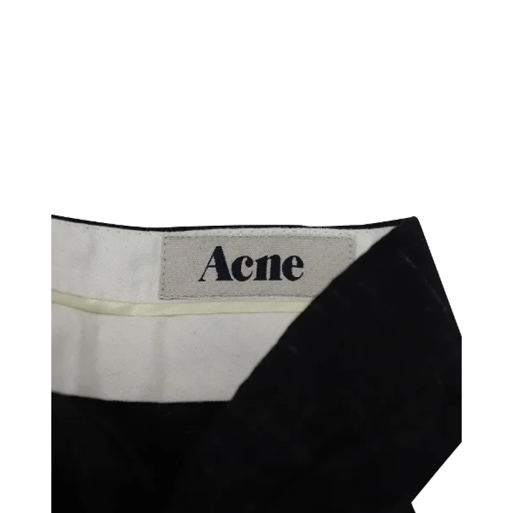 Acne Studios Pre-owned Wool bottoms Black Heren