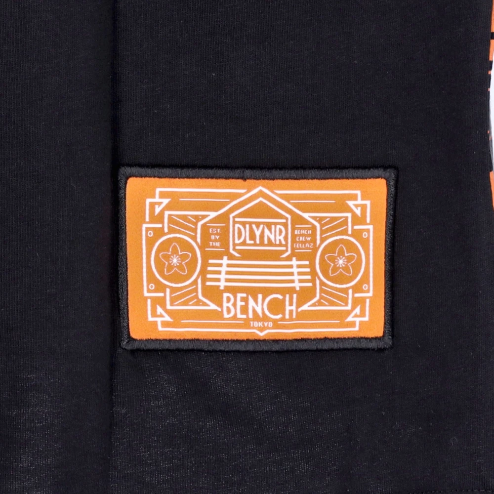 Dolly Noire Tokyo Heren Kimono T-shirt Zwart oranje Black Heren