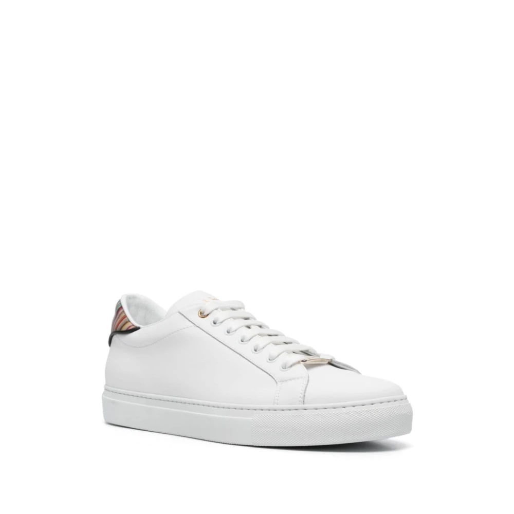 PS By Paul Smith Witte Beck Veterschoenen van Leer White Heren