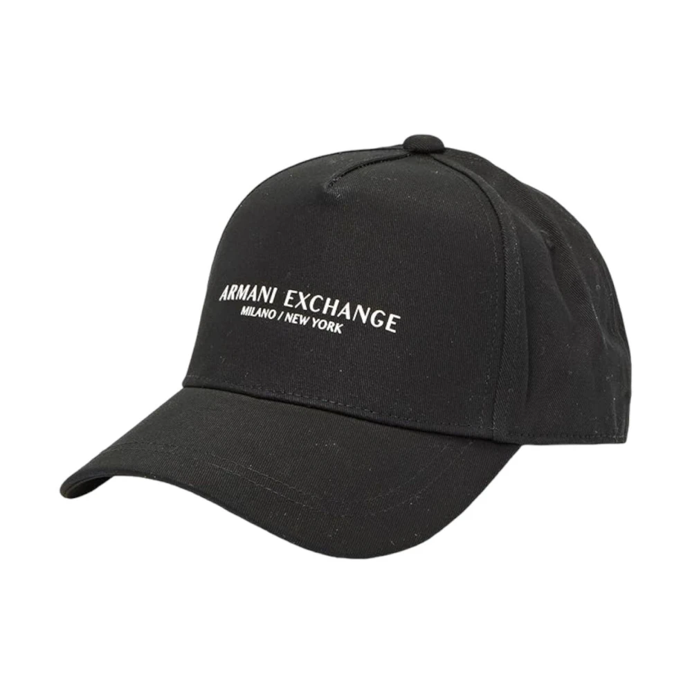 Armani Exchange Baseball Cap Urban Style Zwart Black Dames