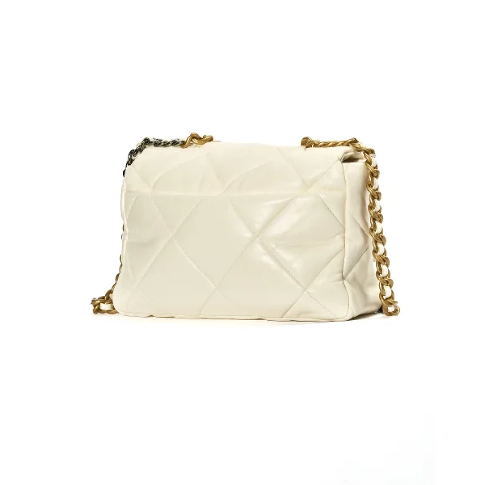 Chanel Vintage Pre-owned Leather chanel-bags White Dames