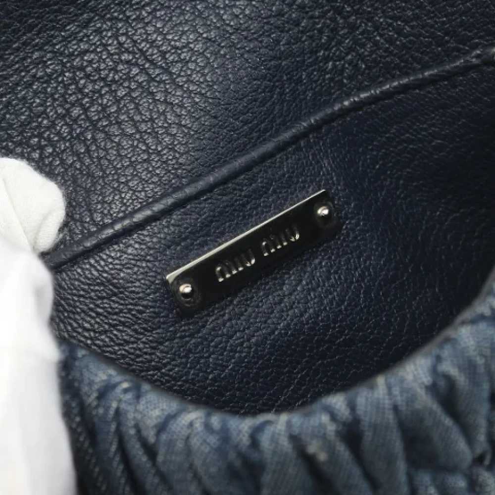 Miu Pre-owned Denim shoulder-bags Blue Dames