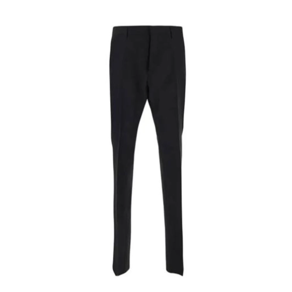 Dsquared2 Men's Black Slim-Fit Trousers, Xl, Italian Trousers For