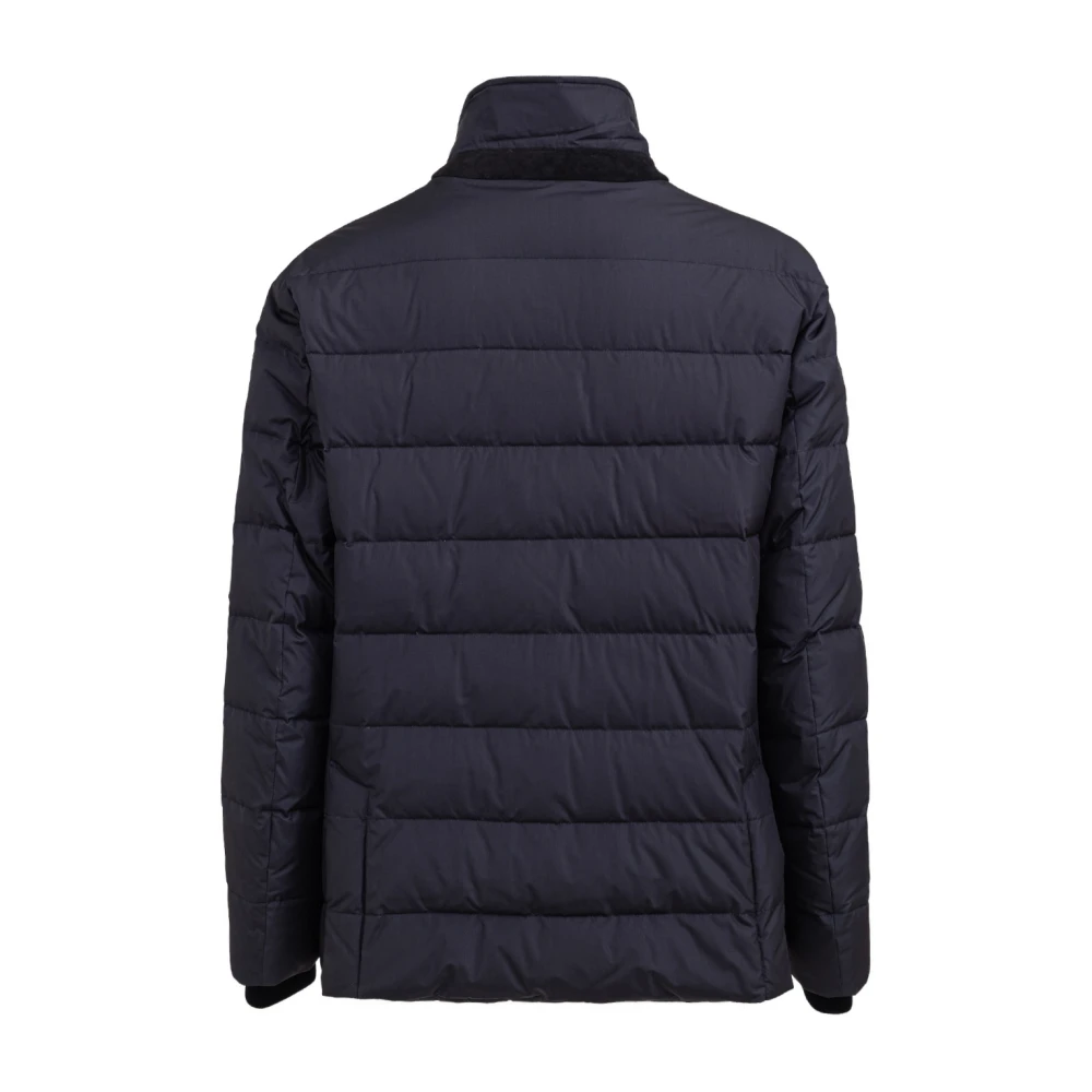 Dolce & Gabbana Double-breasted jas met geborduurde knopen Blue Heren