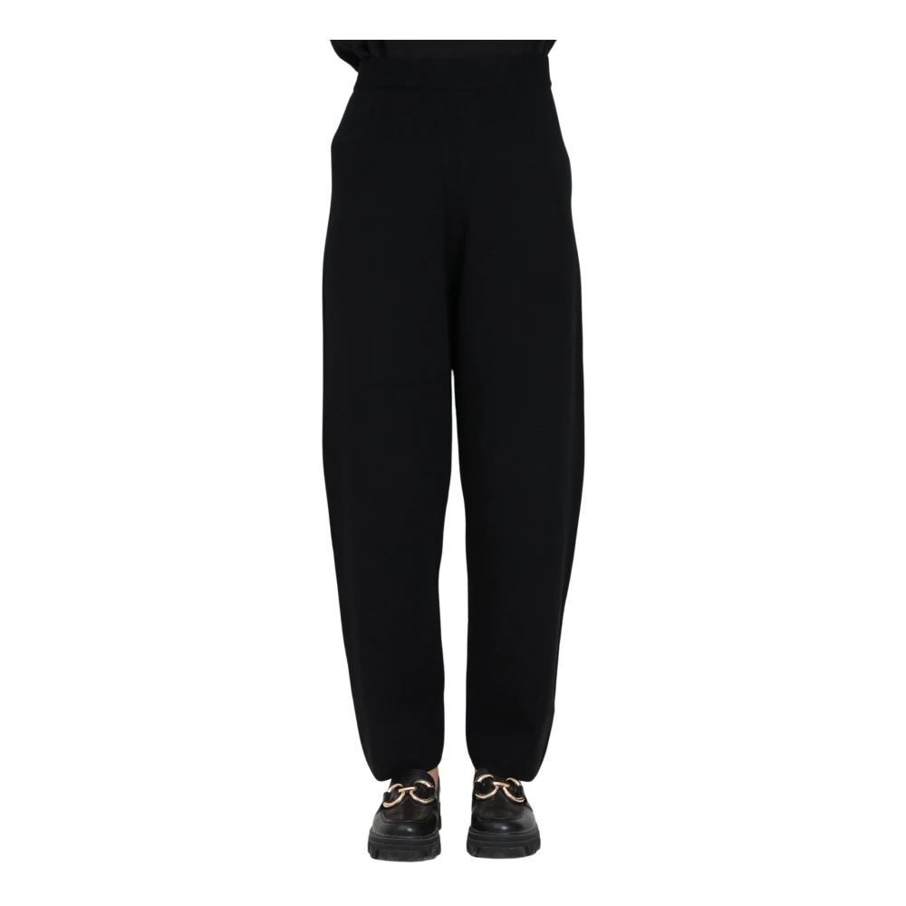 Max Mara Studio Zwarte Broek Dula Black Dames