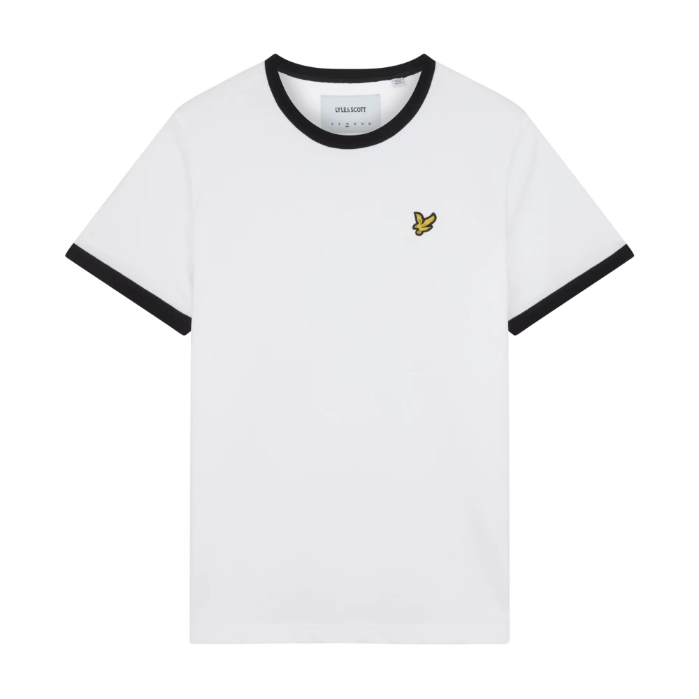 Lyle & Scott Ringer T-shirt för SS T-Shirts White, Dam