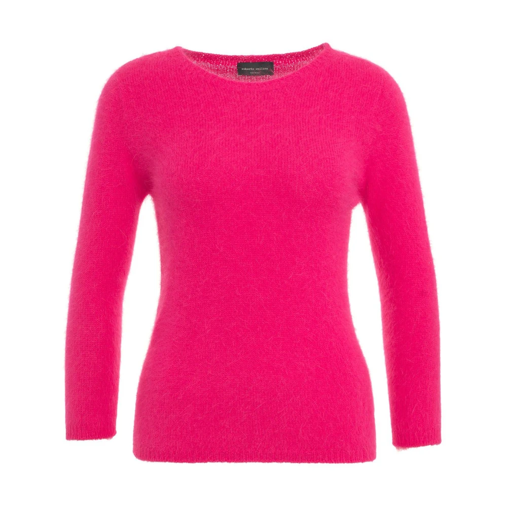 Roberto Collina Roze Angora Gebreide Kleding Aw24 Pink Dames