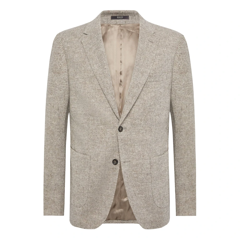 Boggi Milano Jas van zuivere wol Beige Heren