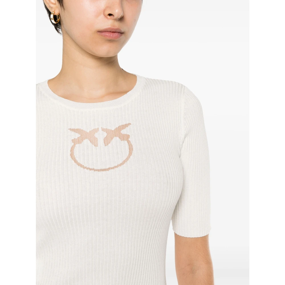 pinko Biancaneve Tritone Stijlvolle Modieuze Jurk White Dames