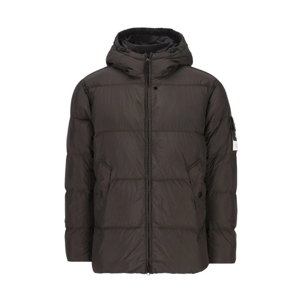 Stone Island Coats - Male - Winter Jackets - Gray - Xl - Jackets