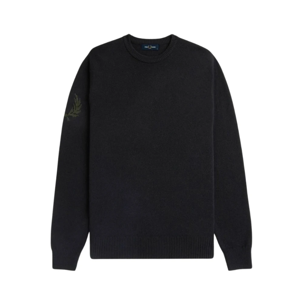 Fred Perry Lagerkrans Jumper Black, Herr