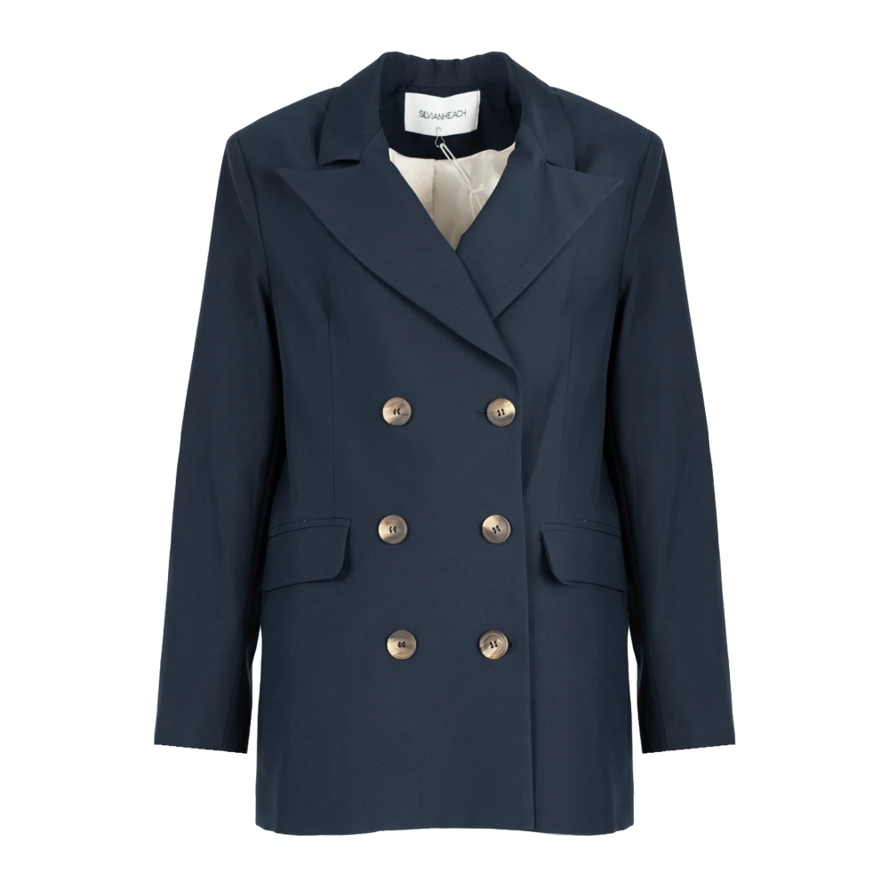 Silvian Heach Donna Blu Giacche, L, New,