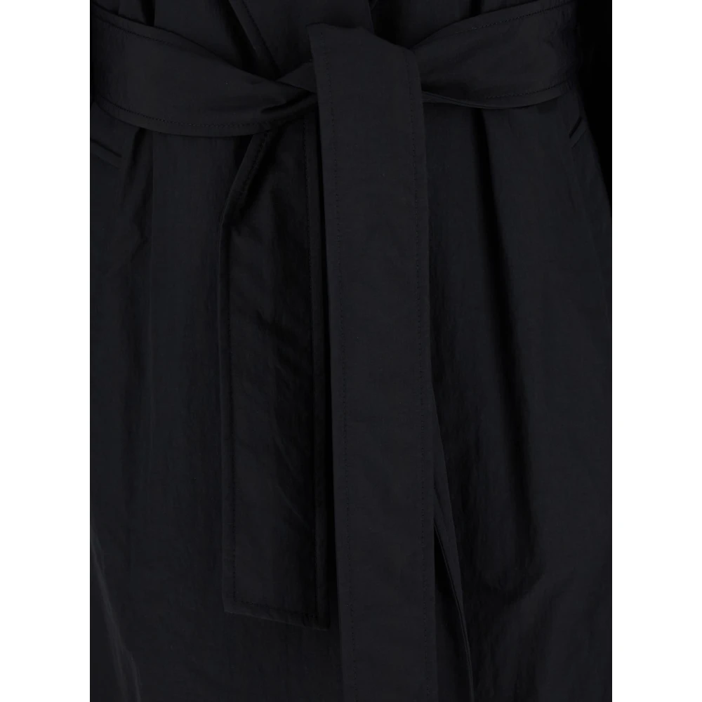 BRUNELLO CUCINELLI Zwarte jas met inkeping revers Black Dames