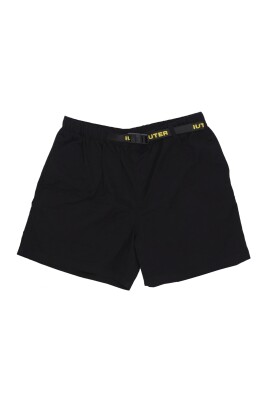 black-elastic-waist-shorts-lightweight-fabric