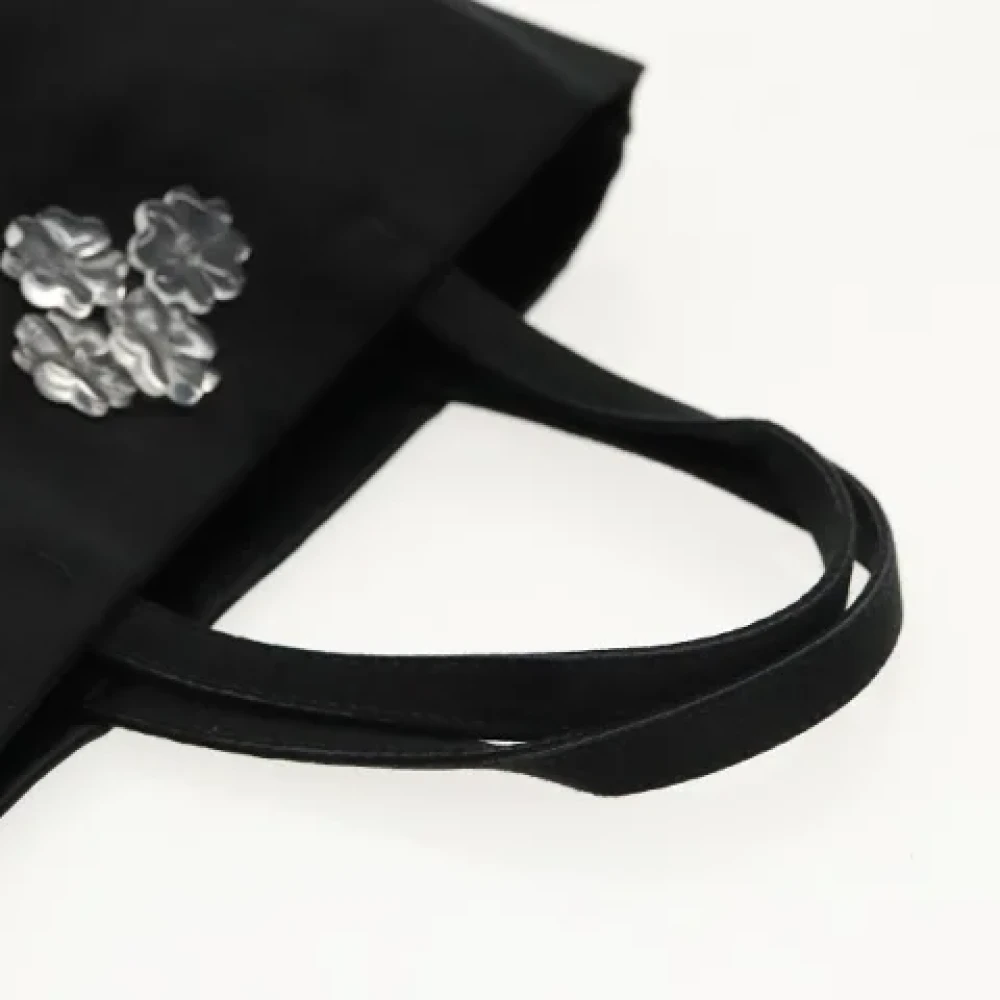 Prada Vintage Pre-owned Satin handbags Black Dames
