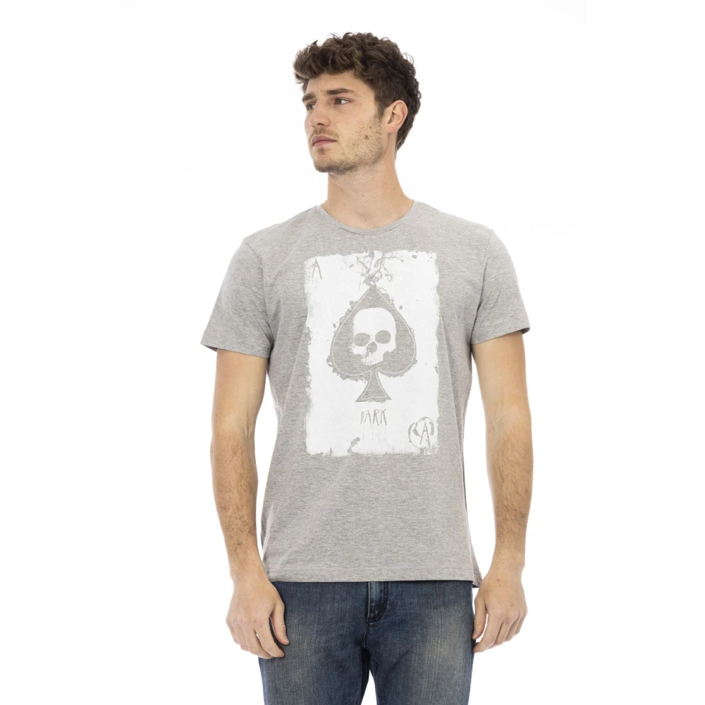 Trussardi Korte Mouw Ronde Hals T-shirt Gray Heren