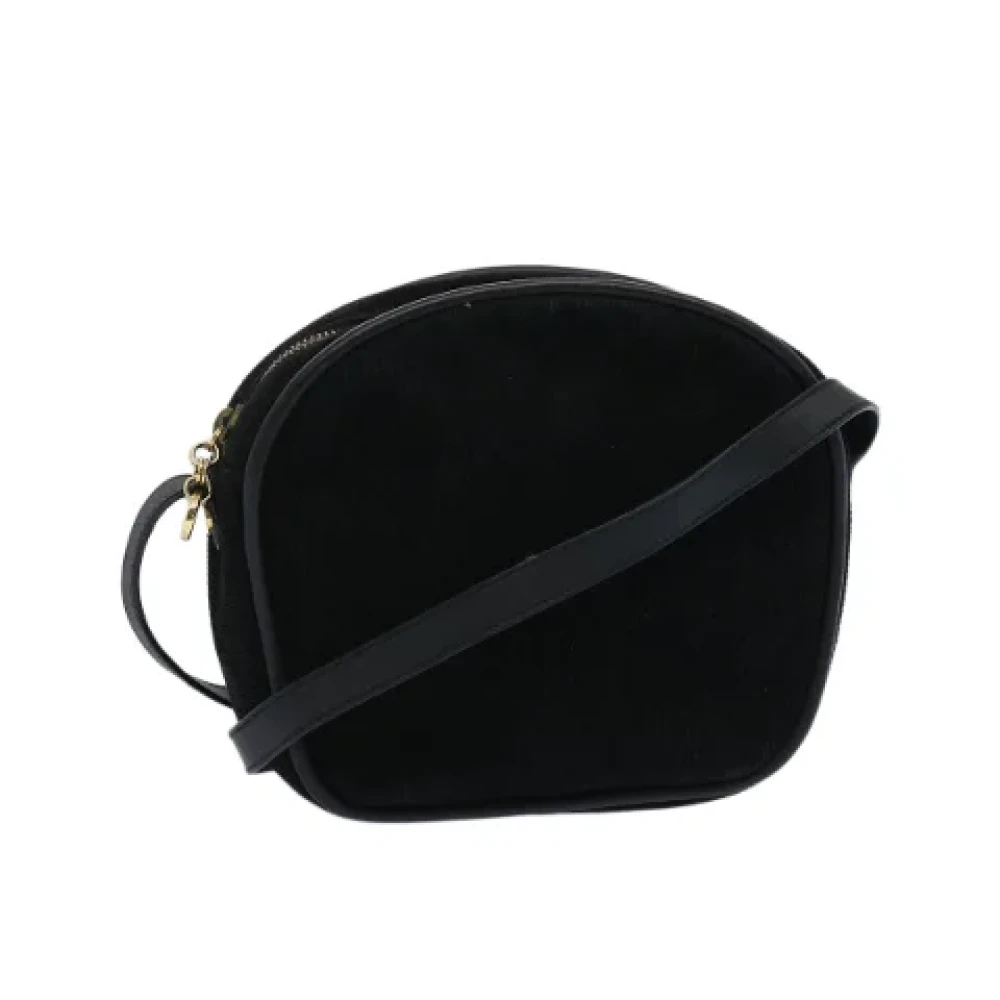 Salvatore Ferragamo Pre-owned Suede shoulder-bags Black Dames