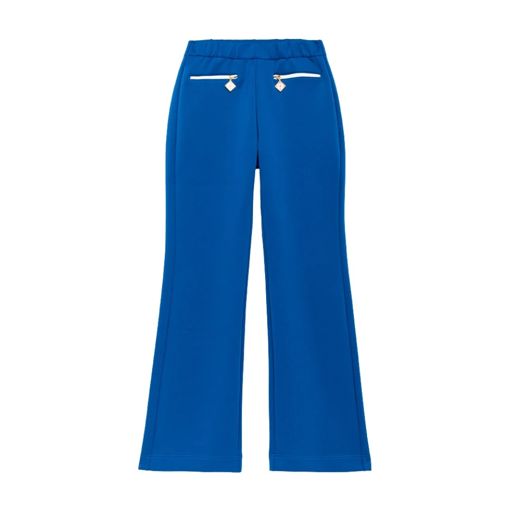 Casablanca Effen Kleur Track Pants Blue Dames