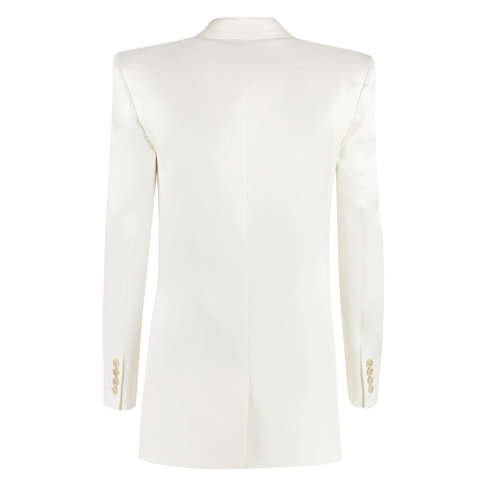 Saint Laurent Stijlvolle Jas Beige Dames