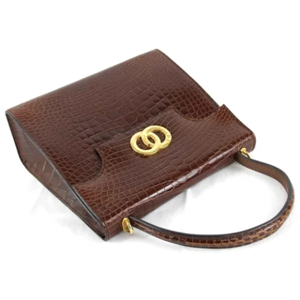 Celine Vintage Pre-owned Leather celine-bags Brown Dames