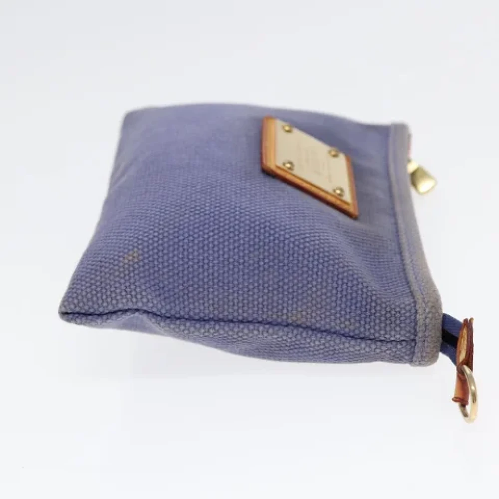 Louis Vuitton Vintage Pre-owned Canvas clutches Blue Dames