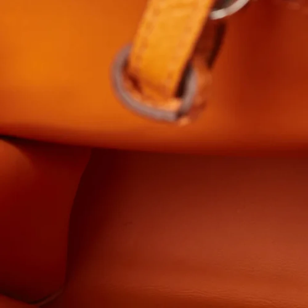 Burberry Vintage Pre-owned Leather totes Orange Dames