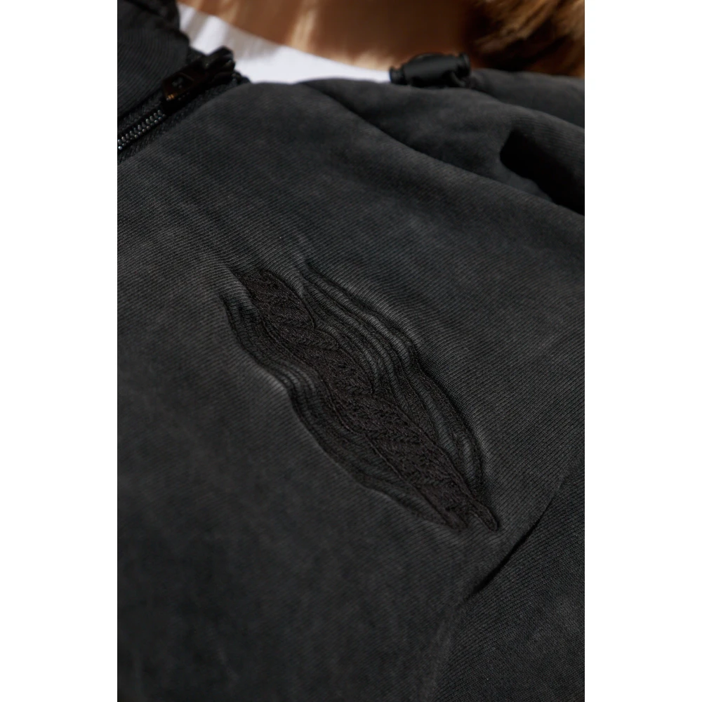 Diesel Gewatteerde sweatshirt F-Enerdi Gray Dames