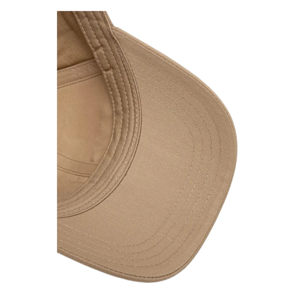 Twinset Geborduurde Katoenen Baseballpet Beige Dames