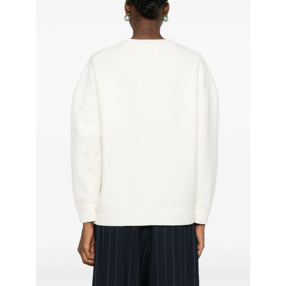 Max Mara Ivoor Wit Wol-Kasjmier Trui White Dames