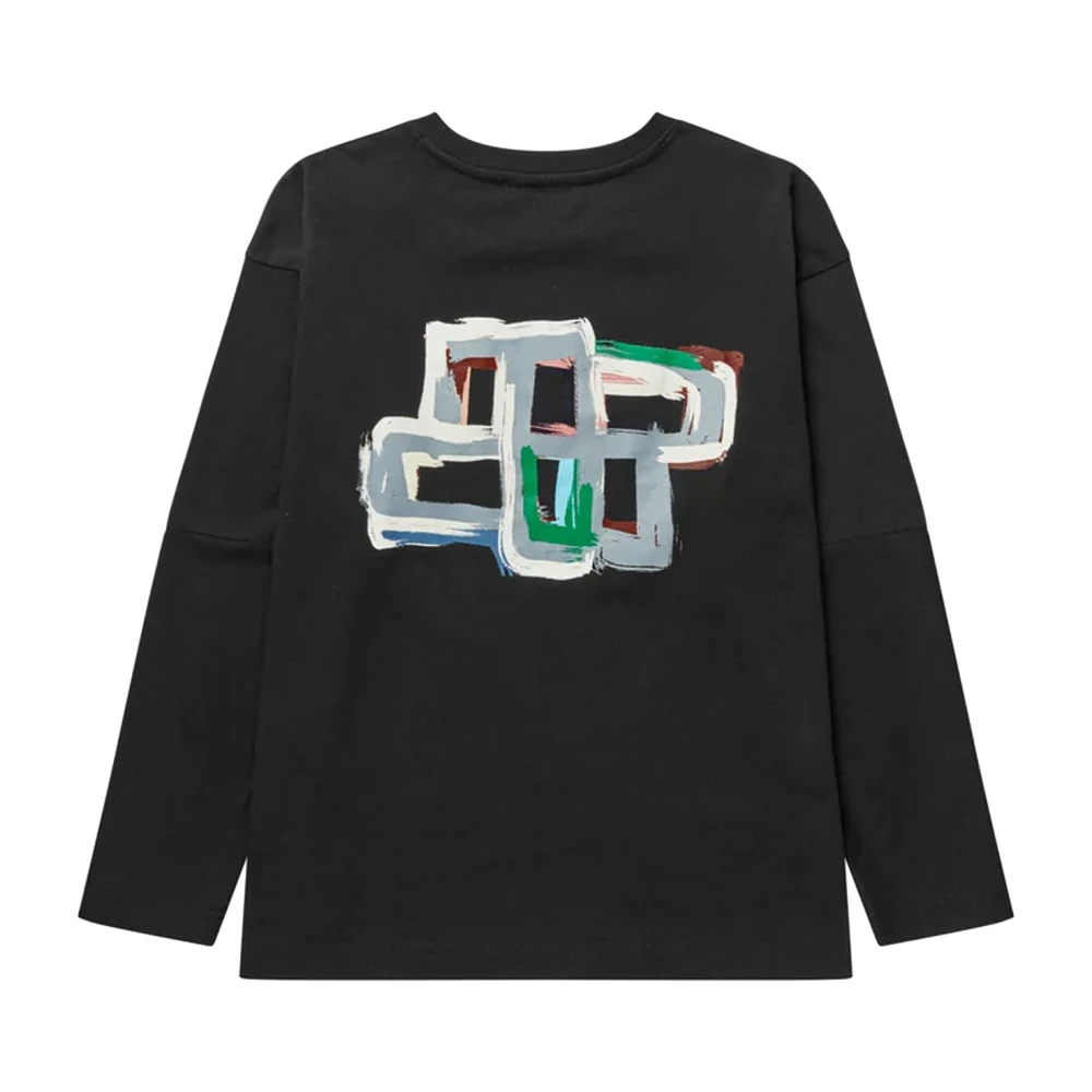 Munthe Women's Black Long Sleeve Tops - Long Sleeve T-Shirts - L - Tops