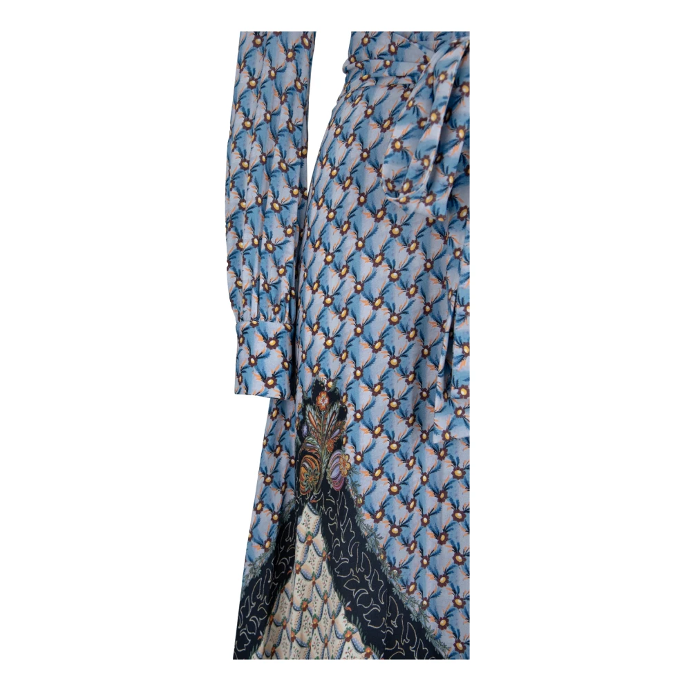 ETRO Bloemenprint lange mouw jurk Multicolor Dames