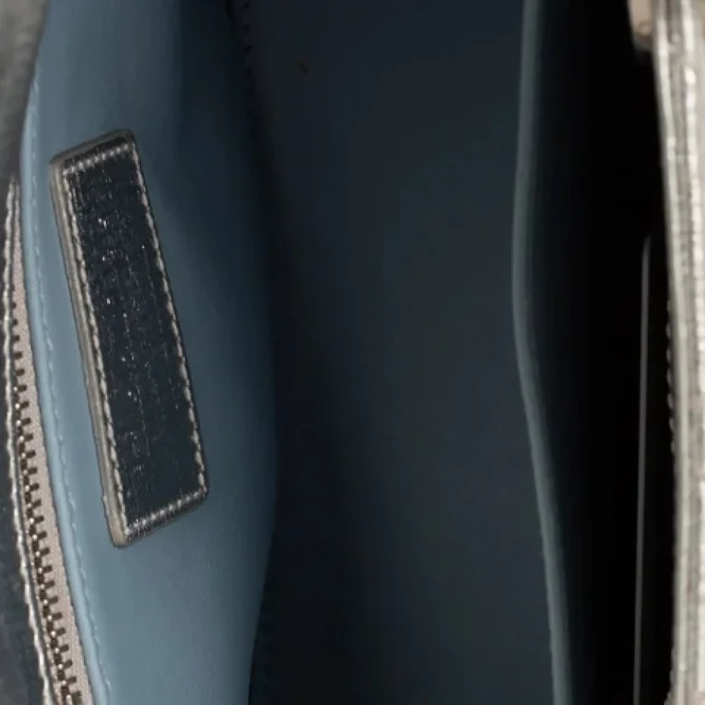 Dior Vintage Pre-owned Leather dior-bags Gray Dames
