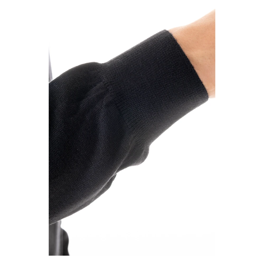 Barba Zwarte Crewneck Wollen Trui Black Heren