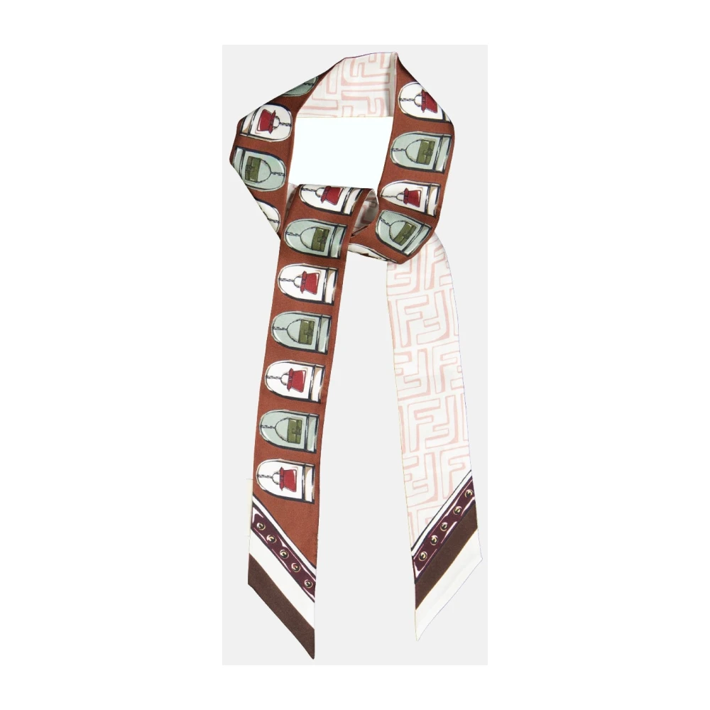 Fendi Zijden Bandeau FF Print Collectie Multicolor Dames