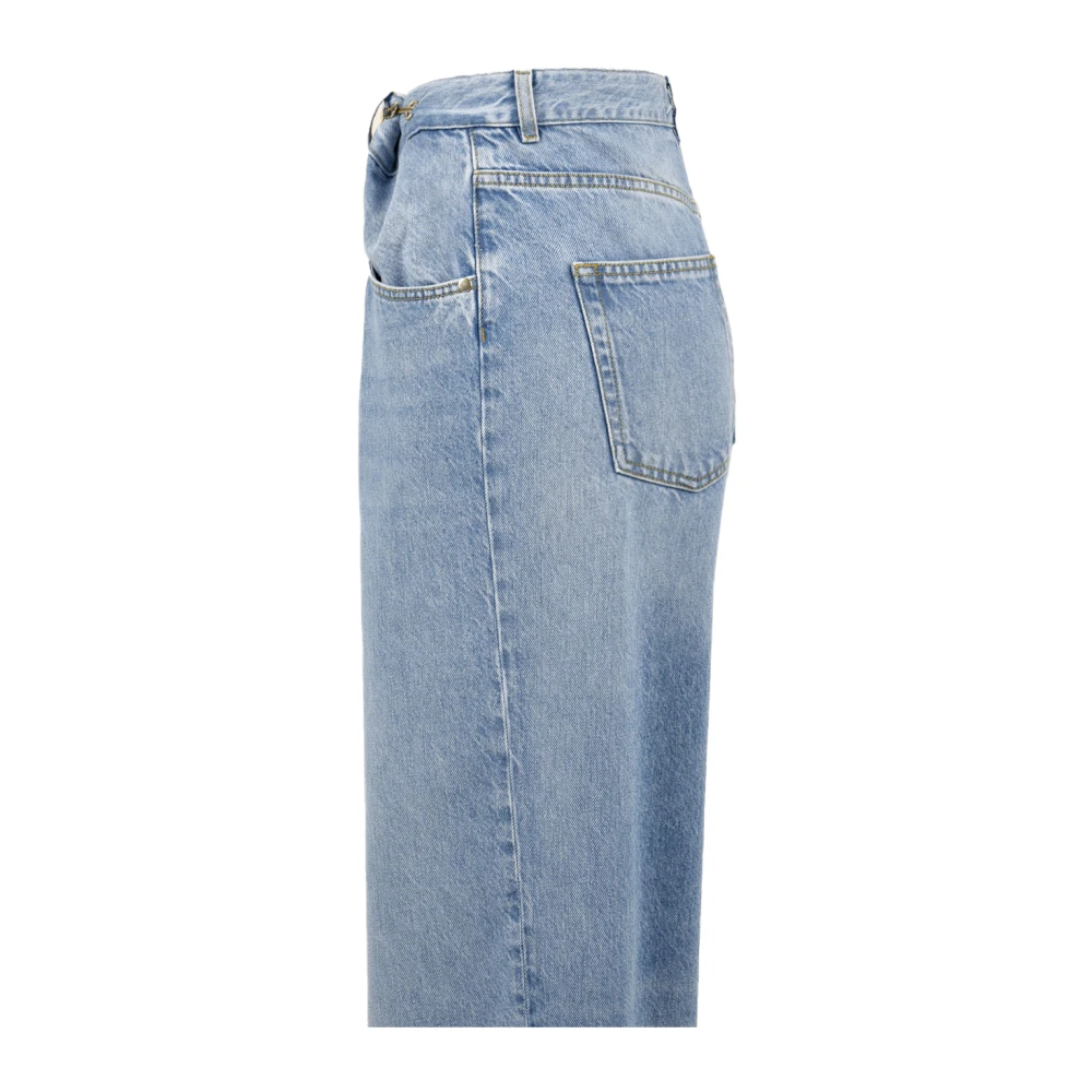Gaëlle Paris Blauwe Broek Gaabw00334 Bl01 Model Blue Dames