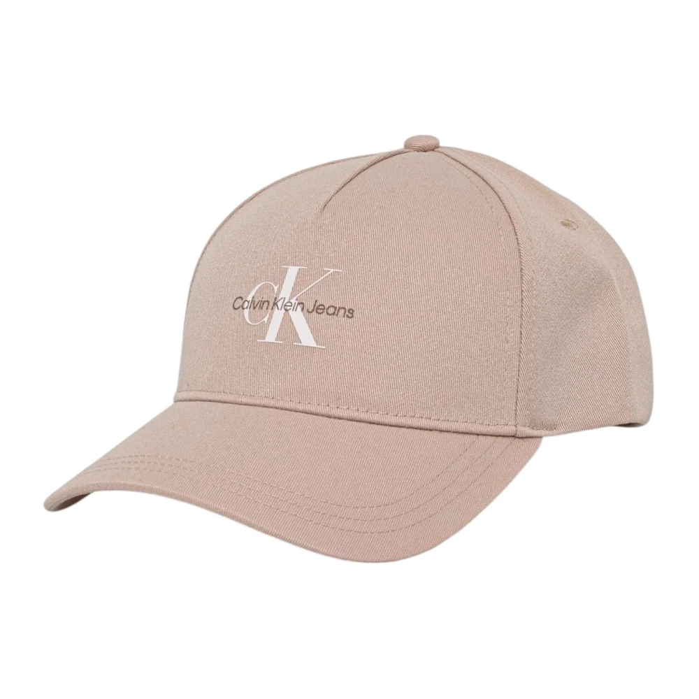 Calvin Klein Jeans Monogram Baseball Cap Unisex Style Pink Dames