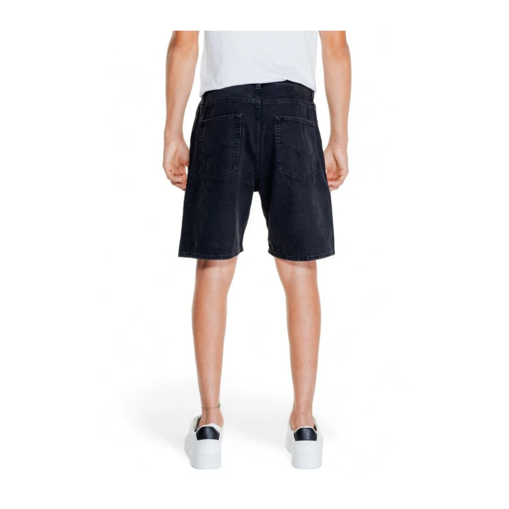 jack & jones Katoenen Bermuda Shorts Collectie Lente Zomer Black Heren