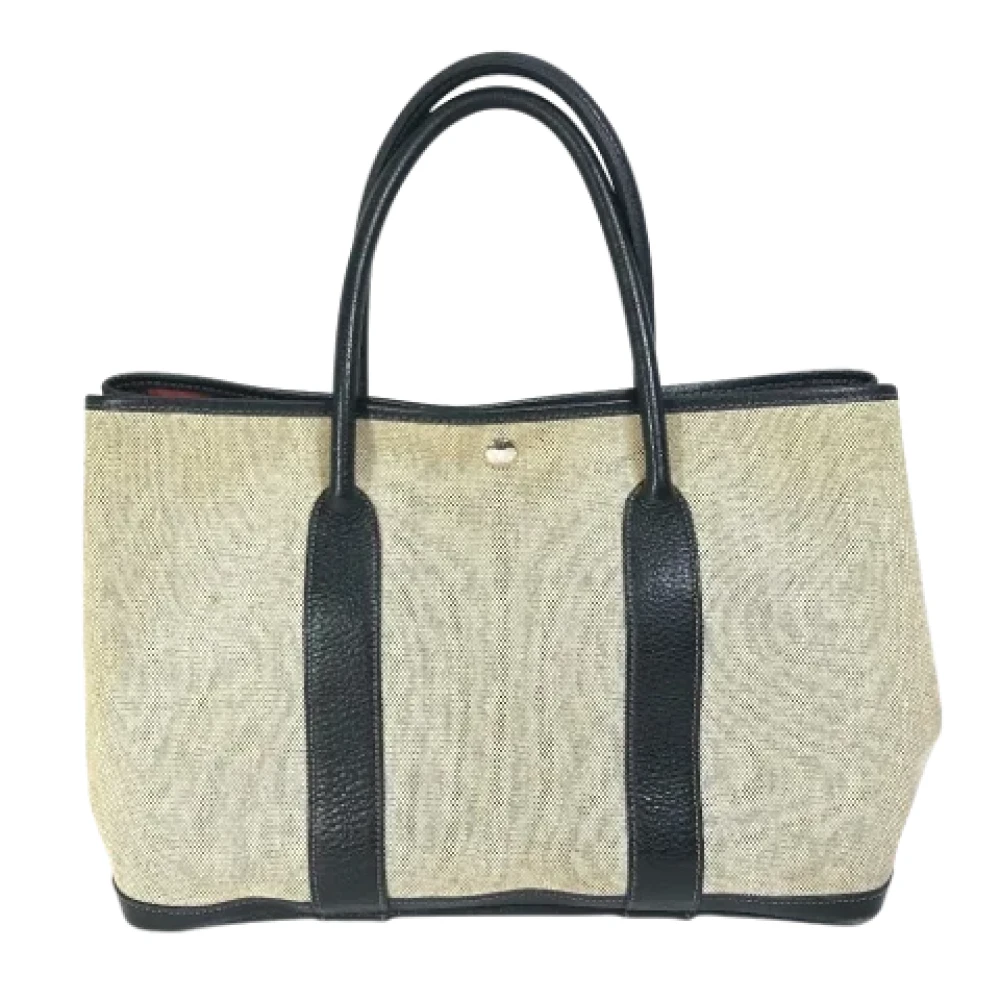 Hermès Vintage Pre-owned Fabric handbags Gray Dames