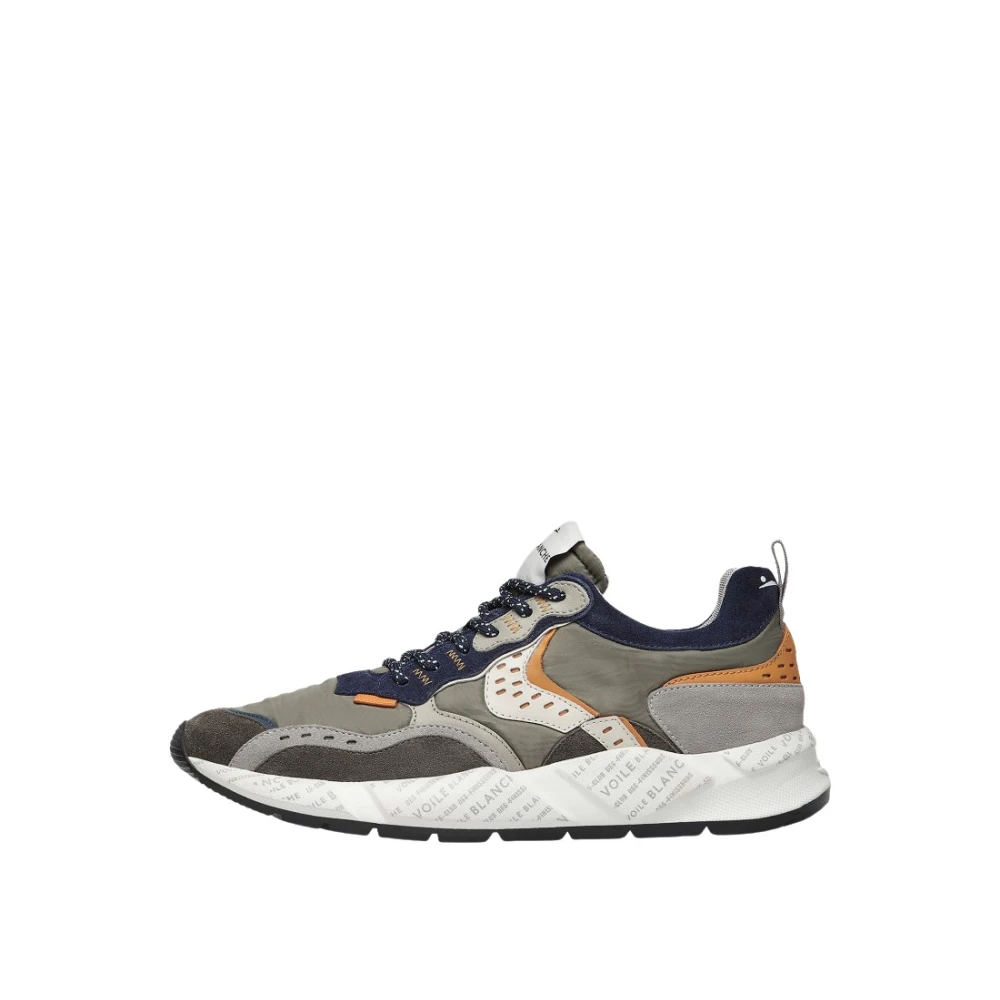 Voile Blanche Sportieve Suède Sneakers – Heren Schoenen Veelkleurig Multicolor