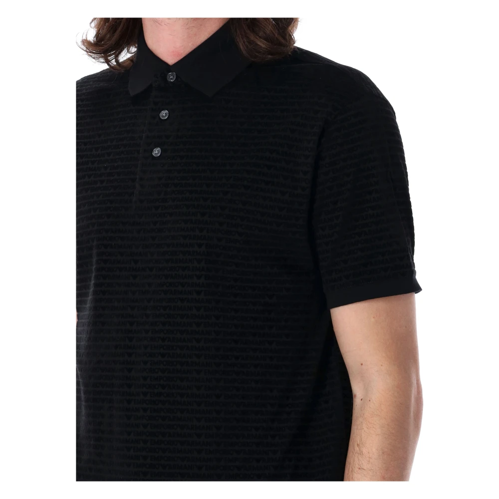 Emporio Armani Klassiek Poloshirt voor Heren Black Heren