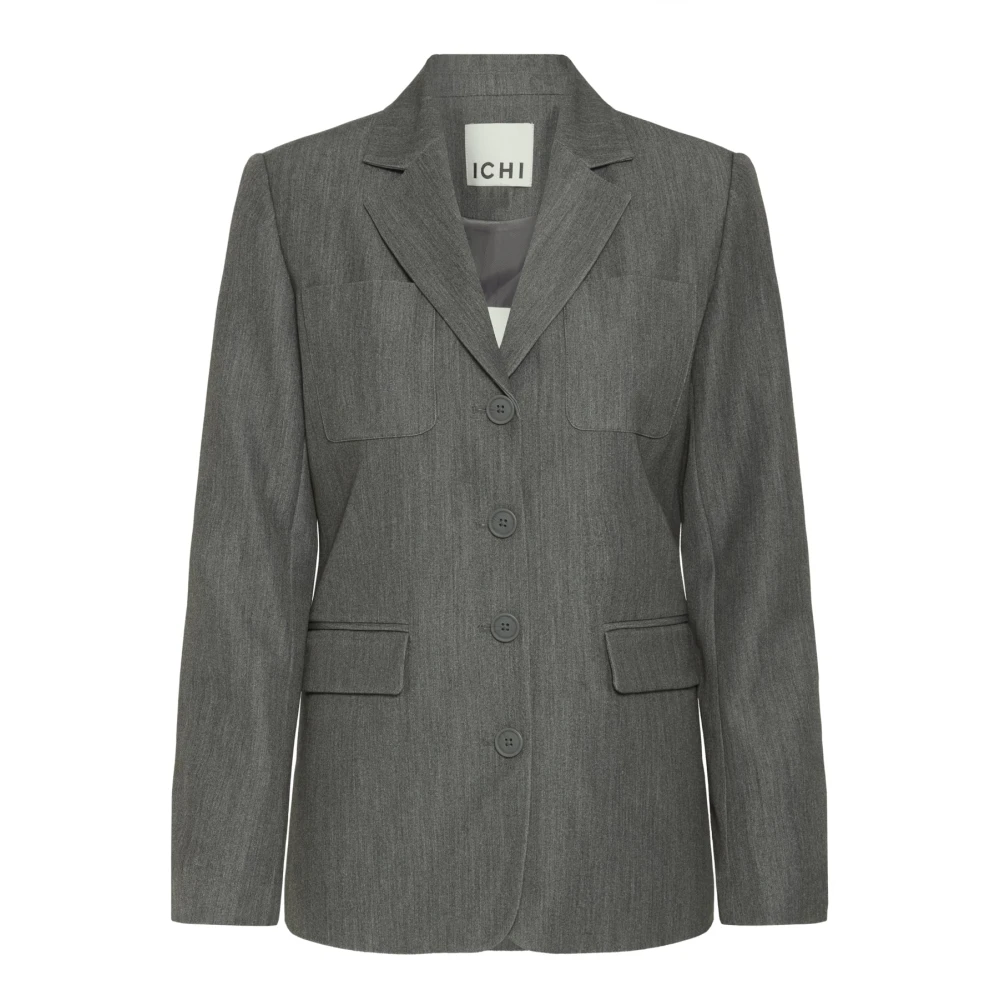 Ichi Women's Gray Blazers - Blazers - S - Jackets