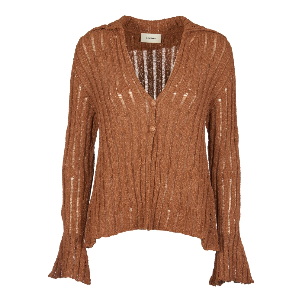 Knitwear > V-neck Knitwear - - A Paper Kid - Modalova