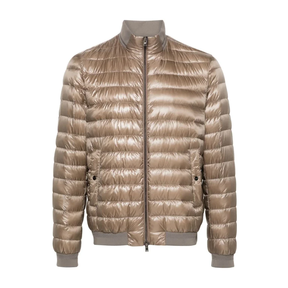 Herno Lichtbruine Bomberjack Beige Heren